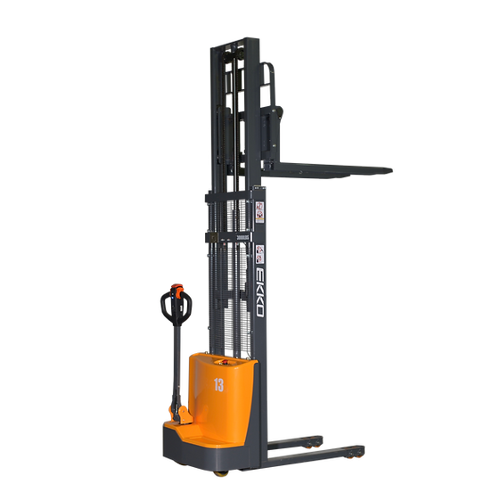 EKKO Full Powered Fork Over Stacker 2800 lb Cap., 118" Height EB13CD