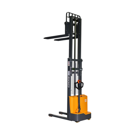 EKKO Full Powered Fork Over Stacker 2800 lb Cap., 118" Height EB13CD