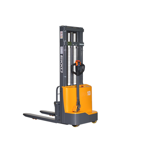 EKKO Full Powered Fork Over Stacker 2800 lb Cap., 118" Height EB13CD