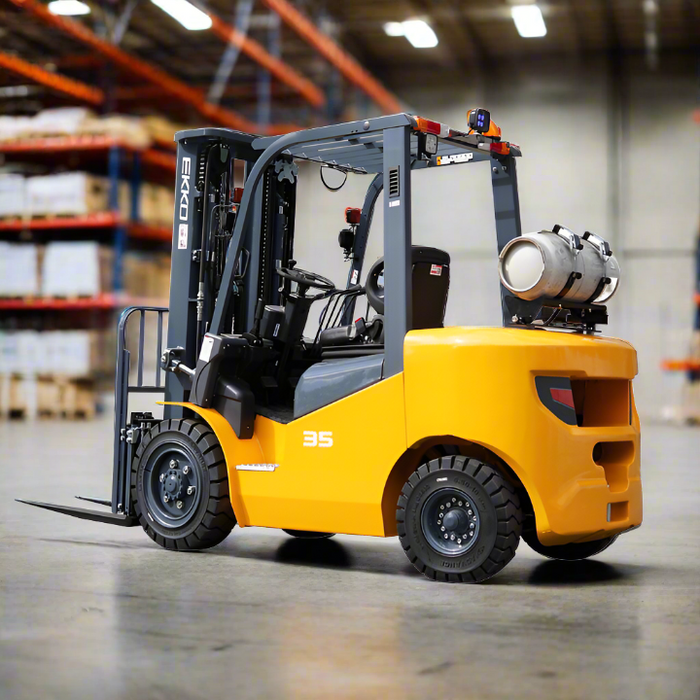 EKKO Pneumatic Forklift (LPG) 7000 lbs cap, 189" Lift Height EK35LP