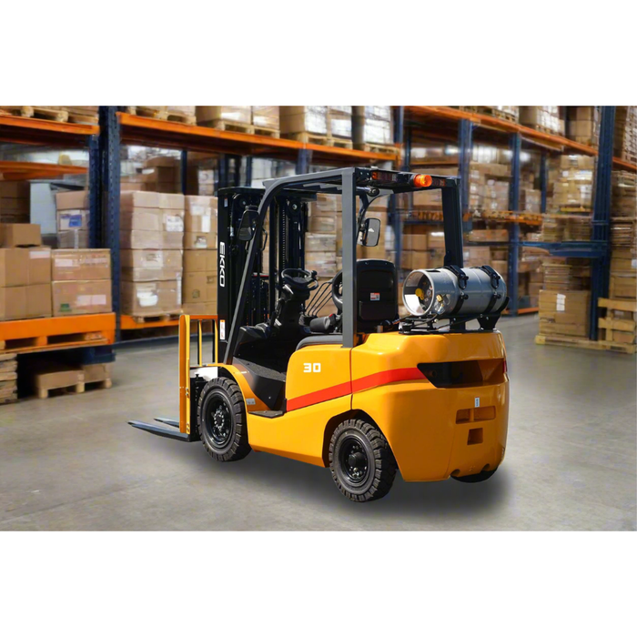 EKKO Forklift with solid pneumatic tires 6000 lbs., cap. EK30TLP