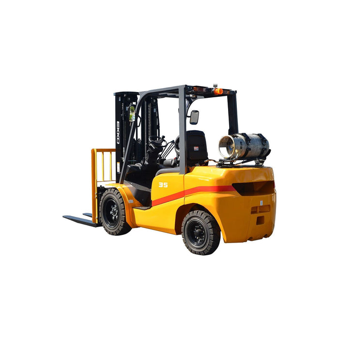 EKKO Forklift with solid pneumatic tires 7000 lbs., cap. EK35TLP