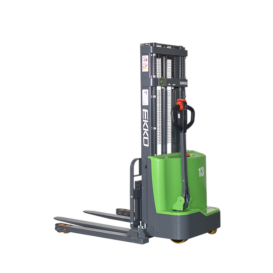 EKKO Lithium Straddle Stacker 2800 lb Cap., 98" Height EB13C-98Li