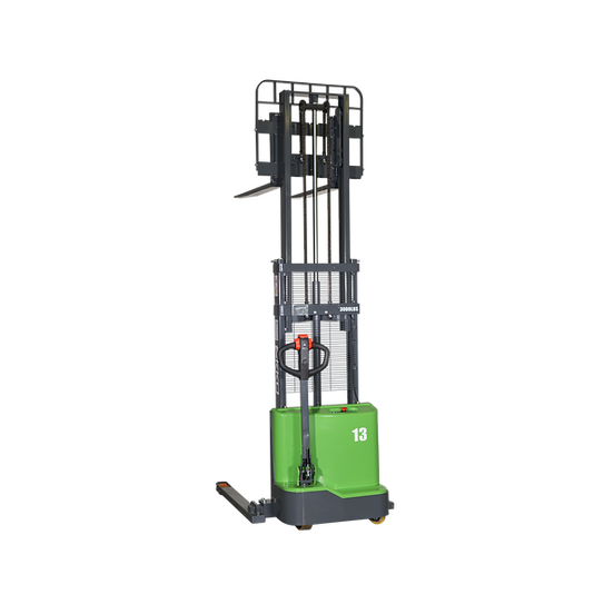 EKKO Lithium Straddle Stacker 2800 lb Cap., 98" Height EB13C-98Li