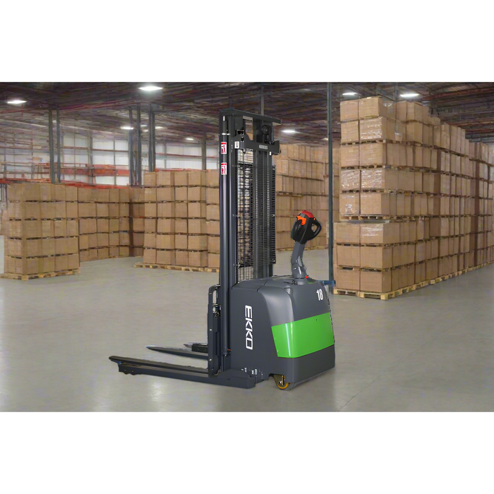 EKKO Lithium Straddle Stacker 4000 lb Cap., 145"Lift EB18C-145Li