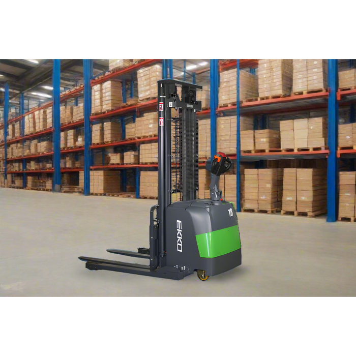 EKKO Lithium Straddle Stacker 4000 lb Cap., 138" lift EB18C-138Li