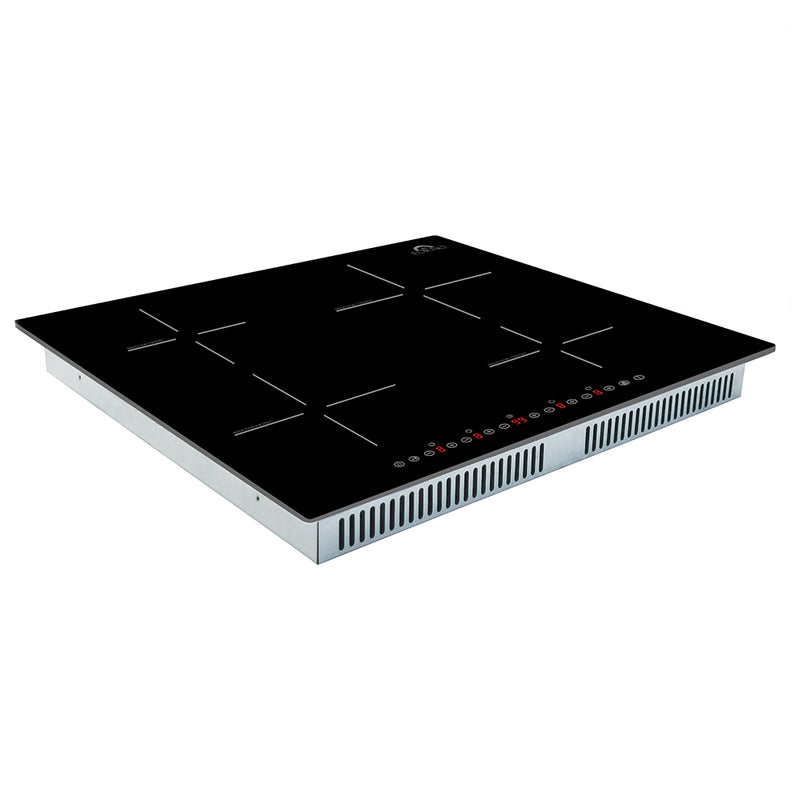 FORNO Parco 24-Inch Induction Cooktop, 4 Zones, 7200W, Touch Control, 9 Power Levels & Booster Function - FCTIN0583-24