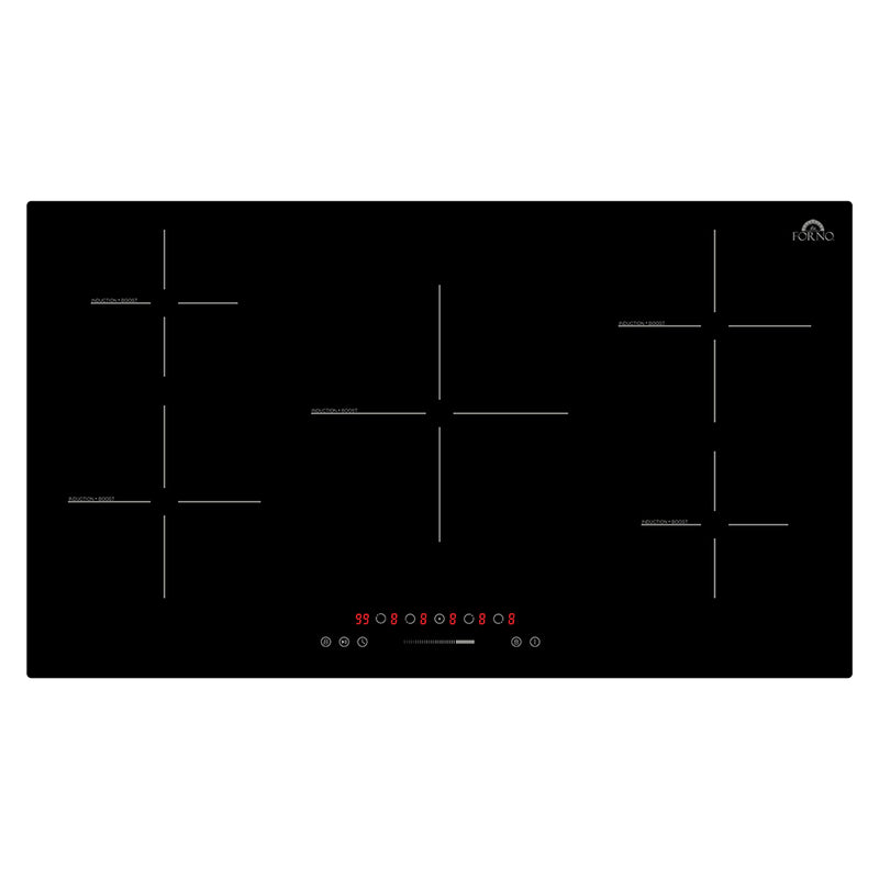 FORNO Parco 36-Inch Induction Cooktop, 5 Zones, 10200W, 9 Power Levels & Booster Function - FCTIN0583-36