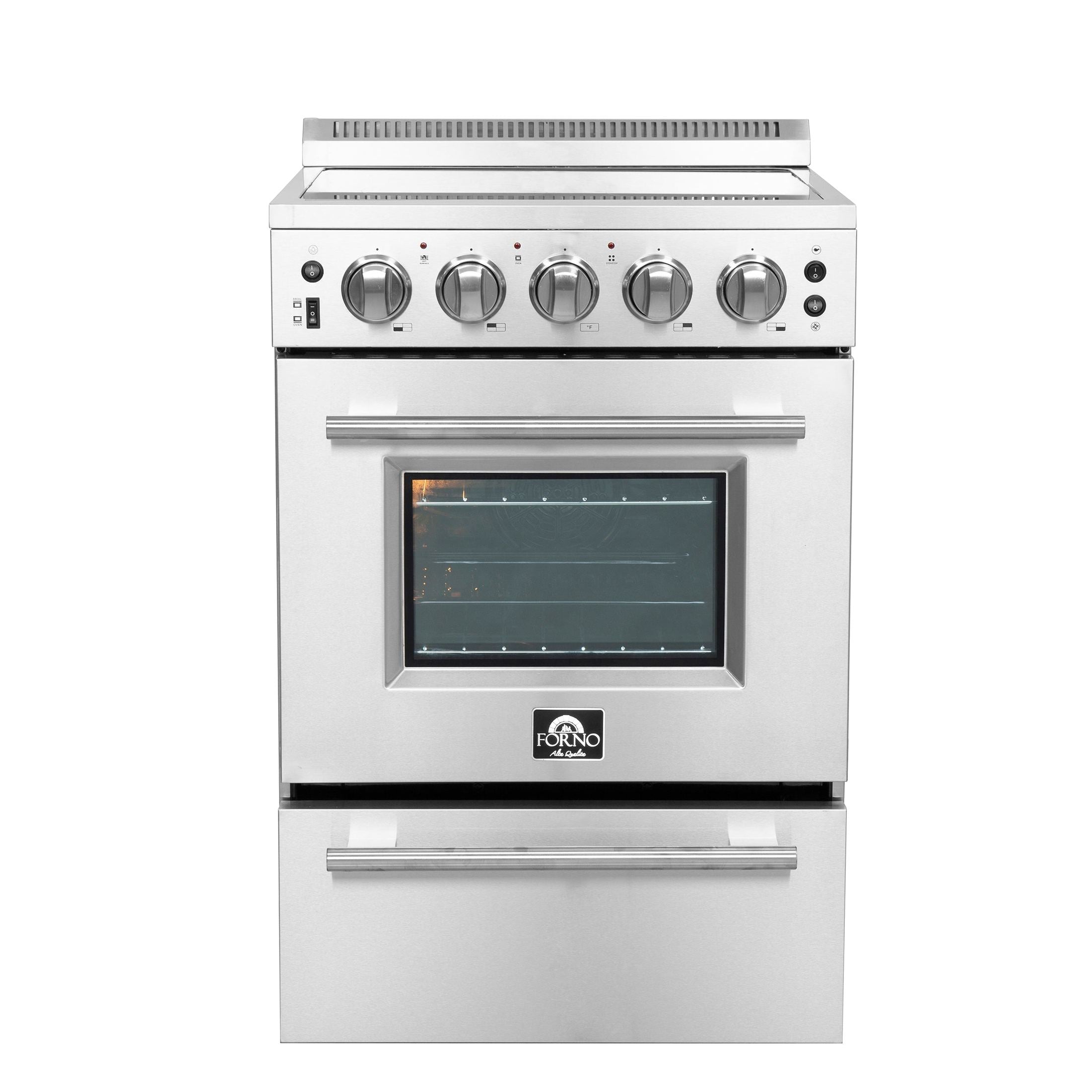 Forno 24″ Loiano Electric Range with 4 Element Burners - FFSEL6069-24