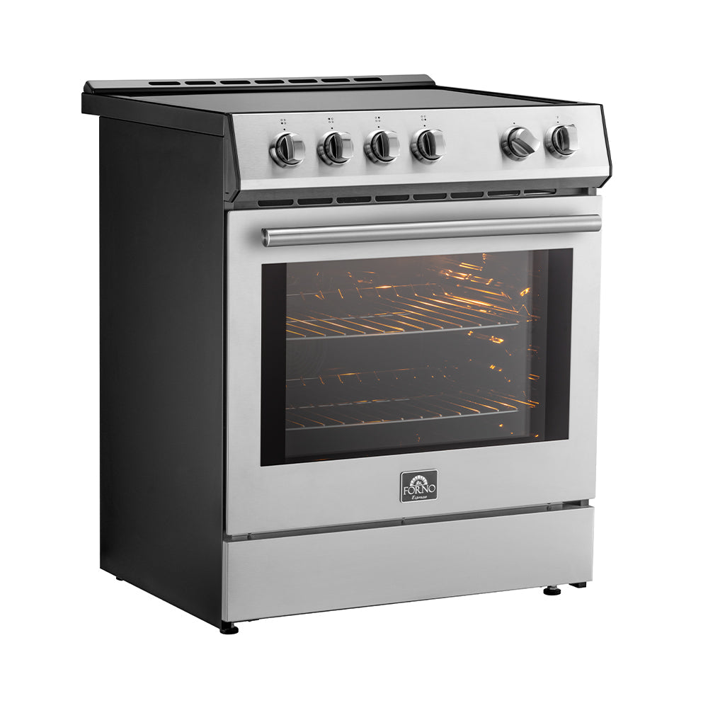 FORNO Leonardo Espresso 30" Slide-In Electric Induction in Stainless-Steel - FFSIN0982-30