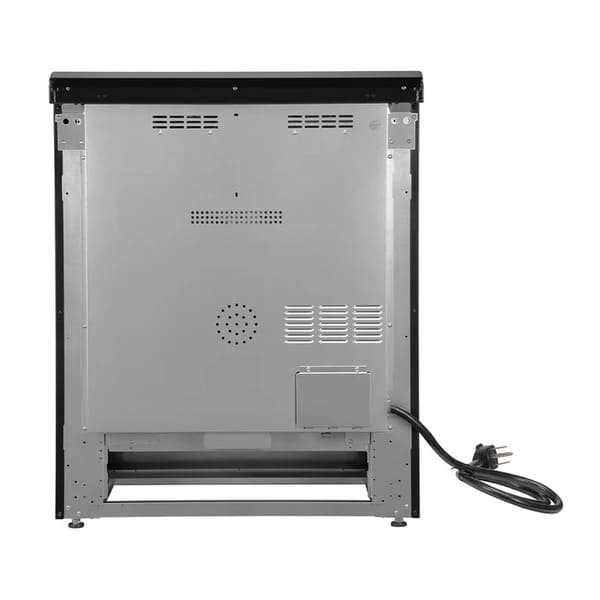 FORNO 2-Piece Appliance Package - 30-Inch Slide-In Induction Range and 36-Inch French Door Refrigerator in Black with Antique Brass Handle FBDL-014-13CAUS