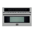 FORNO Capoliveri 30 Inch Stainless-Steel 1000 Watts Microwave Drawer 1.2 cu.ft. - FMWDR3000-30