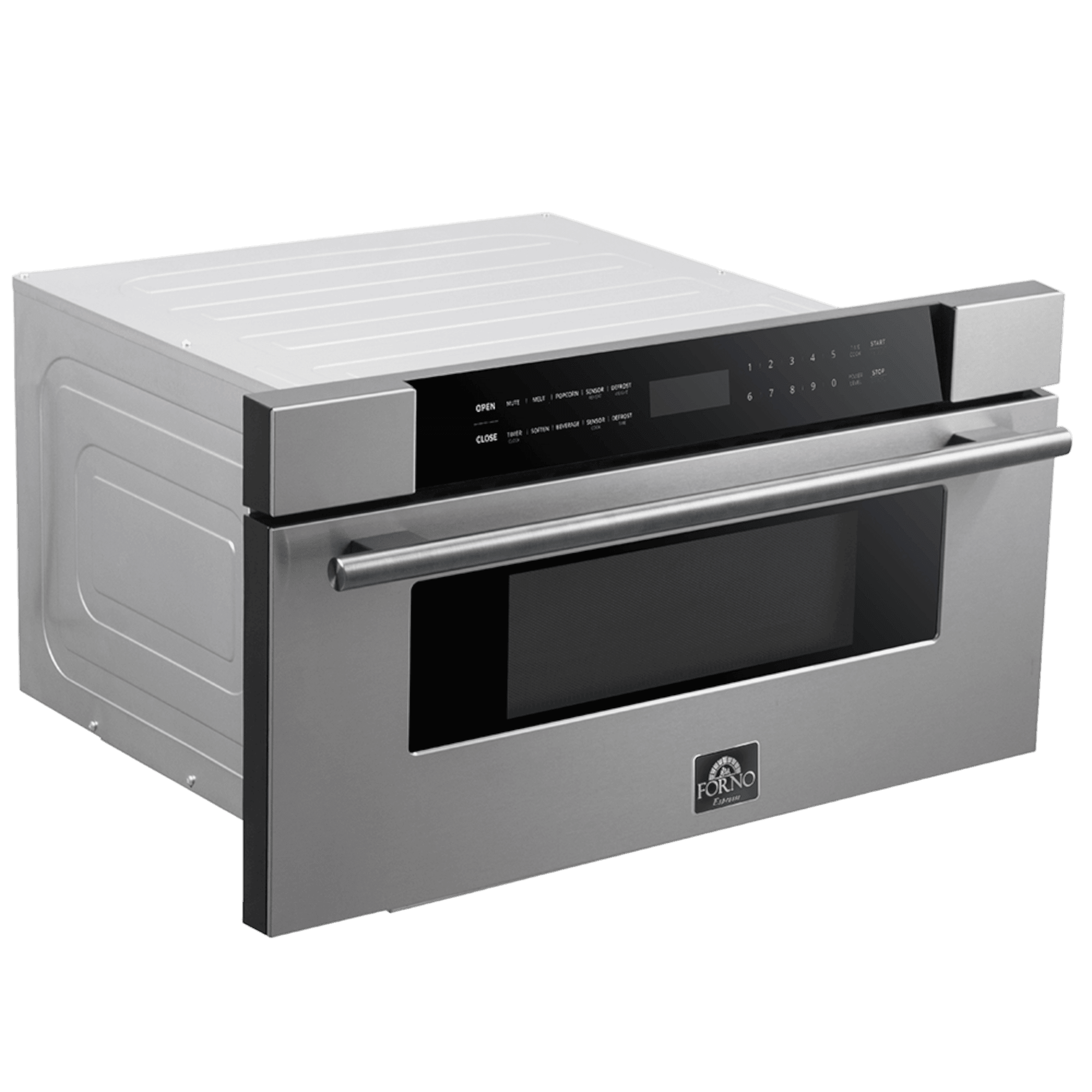 FORNO Capoliveri 30 Inch Stainless-Steel 1000 Watts Microwave Drawer 1.2 cu.ft. - FMWDR3000-30