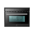 FORNO Oliena Espresso Black 24″ 1750 Watt Compact Oven & 1000 Watt Microwave, 1.6 cu. ft. - FMWDR3093-24BLK