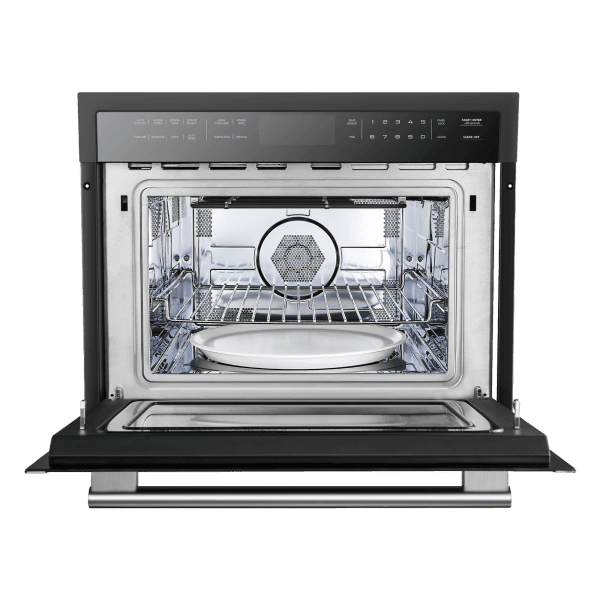 FORNO Oliena Espresso Black 24″ 1750 Watt Compact Oven & 1000 Watt Microwave, 1.6 cu. ft. - FMWDR3093-24BLK