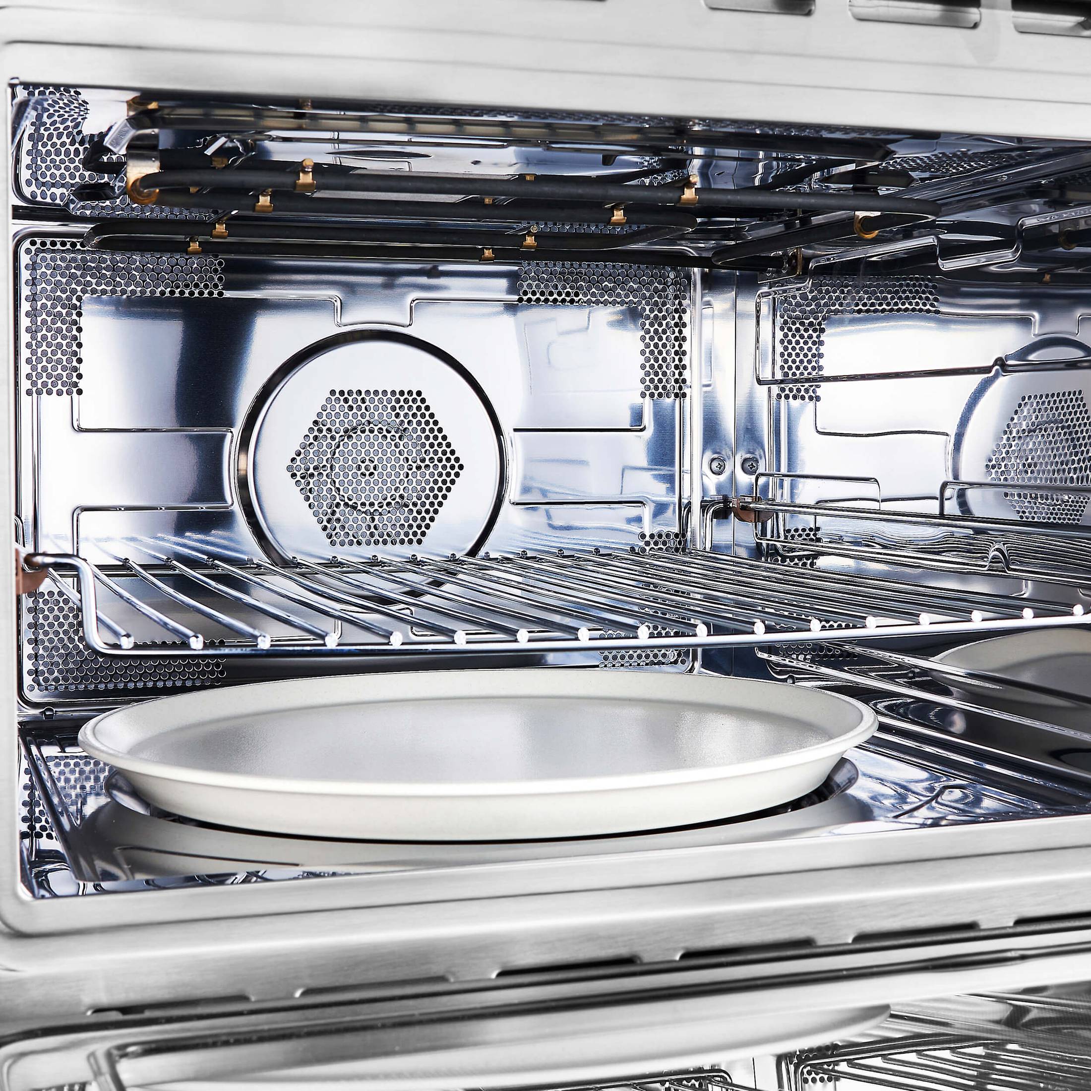 FORNO Oliena Espresso Black 24″ 1750 Watt Compact Oven & 1000 Watt Microwave, 1.6 cu. ft. - FMWDR3093-24BLK