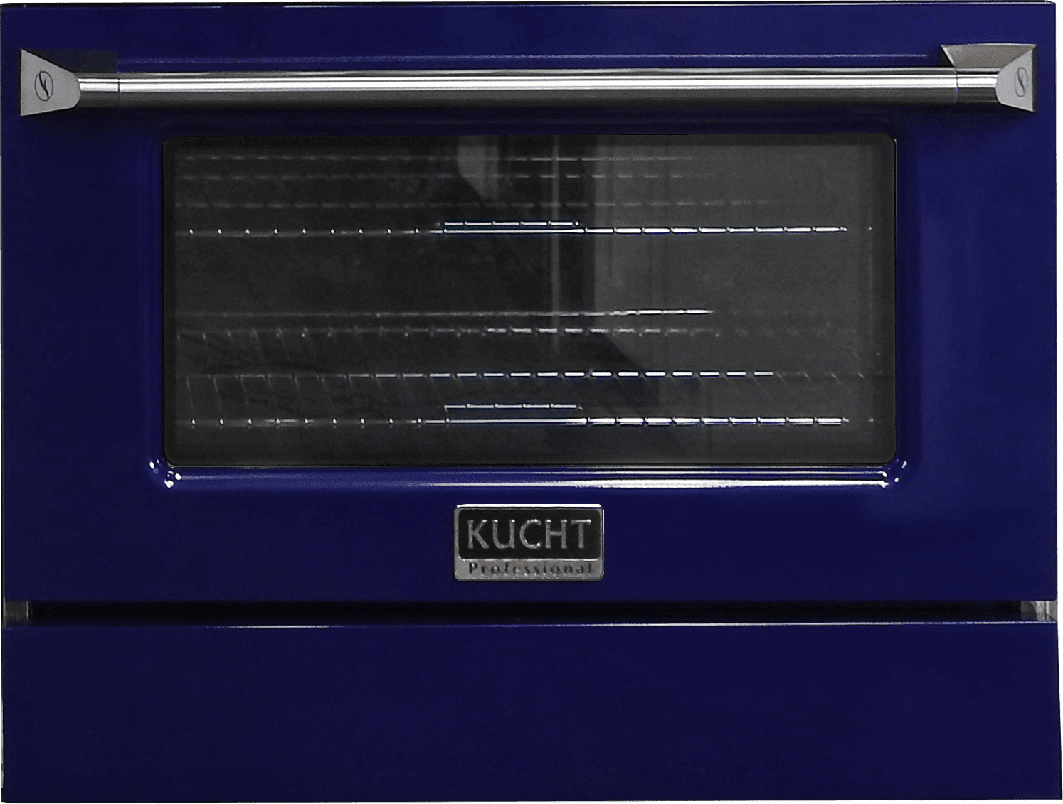 Kucht 36-Inch Pro-Style Dual Fuel Range in Stainless Steel with Blue Oven Door KDF362-B