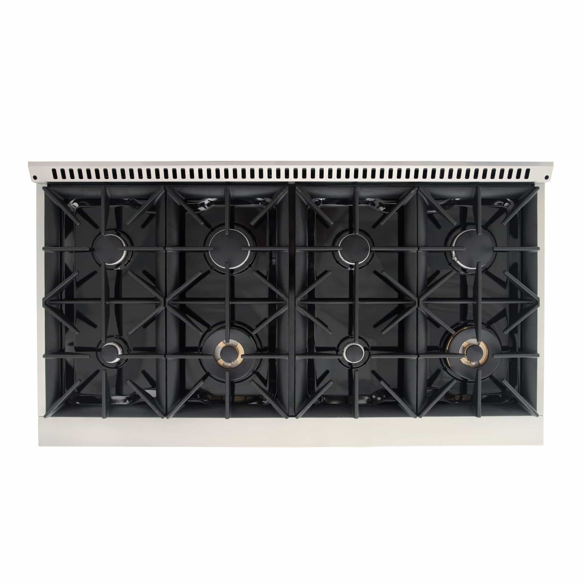 Kucht 48-Inch Pro-Style Dual Fuel Range in Stainless Steel with Green Oven Door KDF482-G