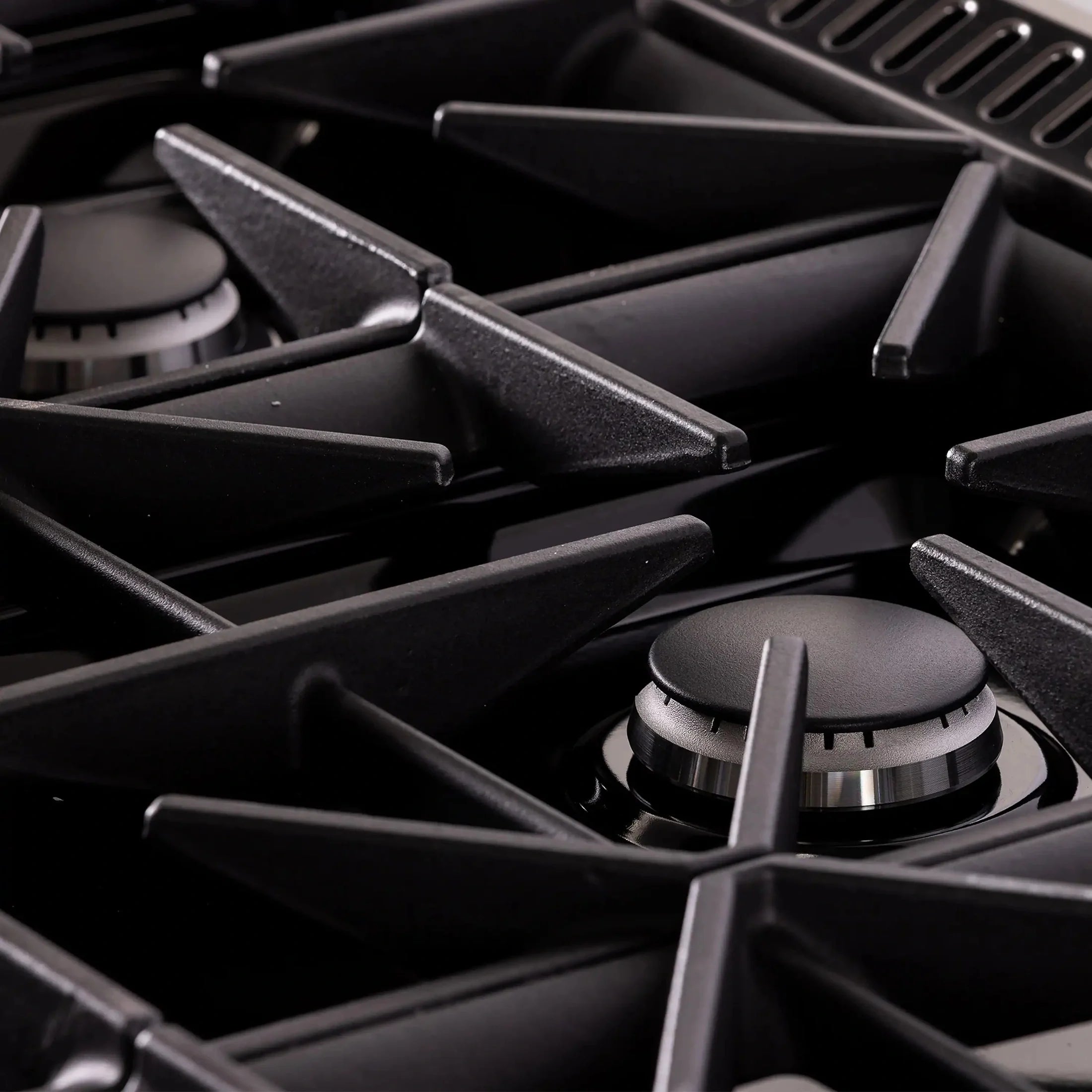 KUCHT Gemstone Professional 36-Inch 5.2 Cu. Ft. Dual Fuel Range for Propane Gas with Sealed Burners and Convection Oven in Titanium Stainless Steel KED364/LP