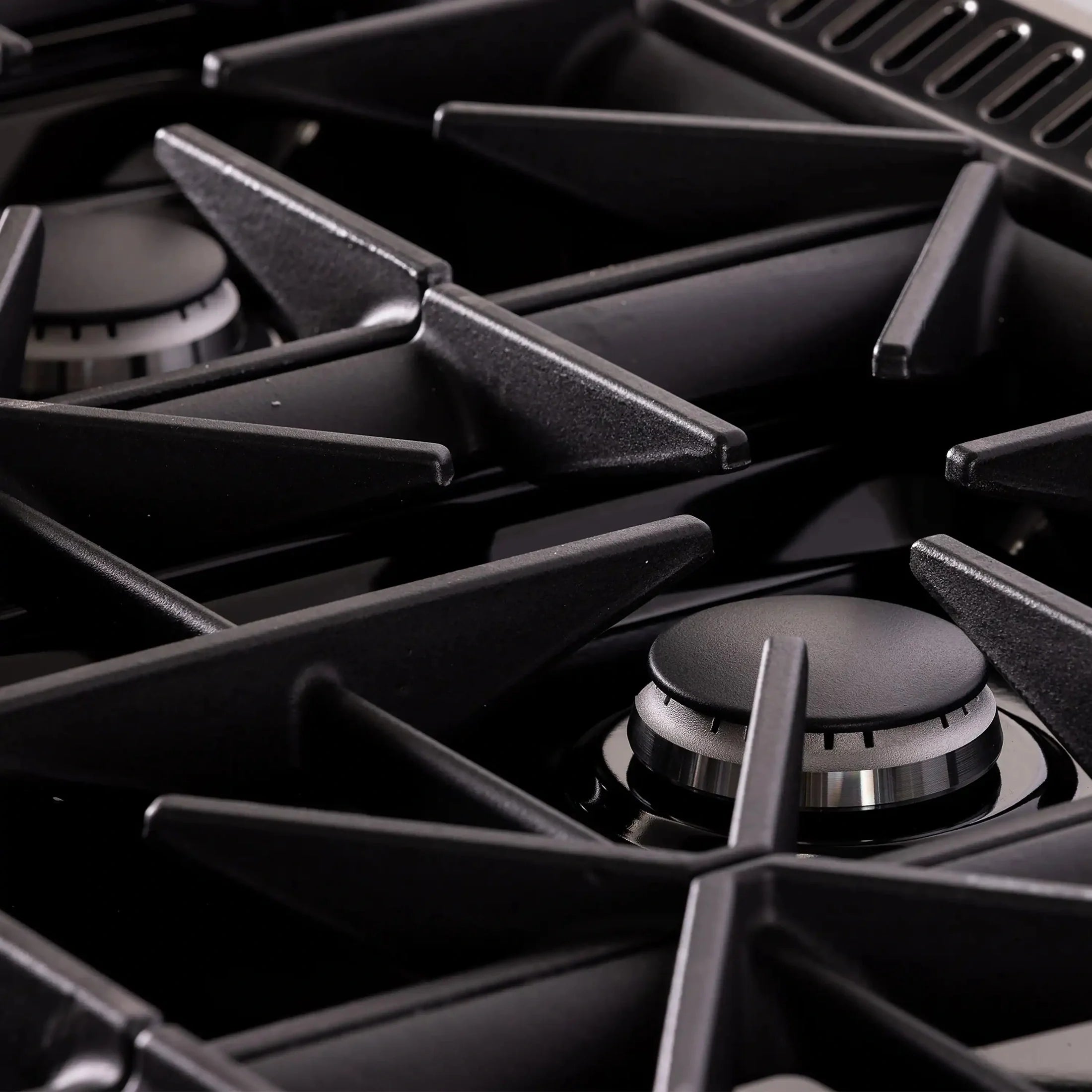 KUCHT Gemstone Professional 36-Inch 5.2 cu. ft. Propane Gas Range with Sealed Burners and Convection Oven in Titanium Stainless Steel with Gold Accents KEG363/LP