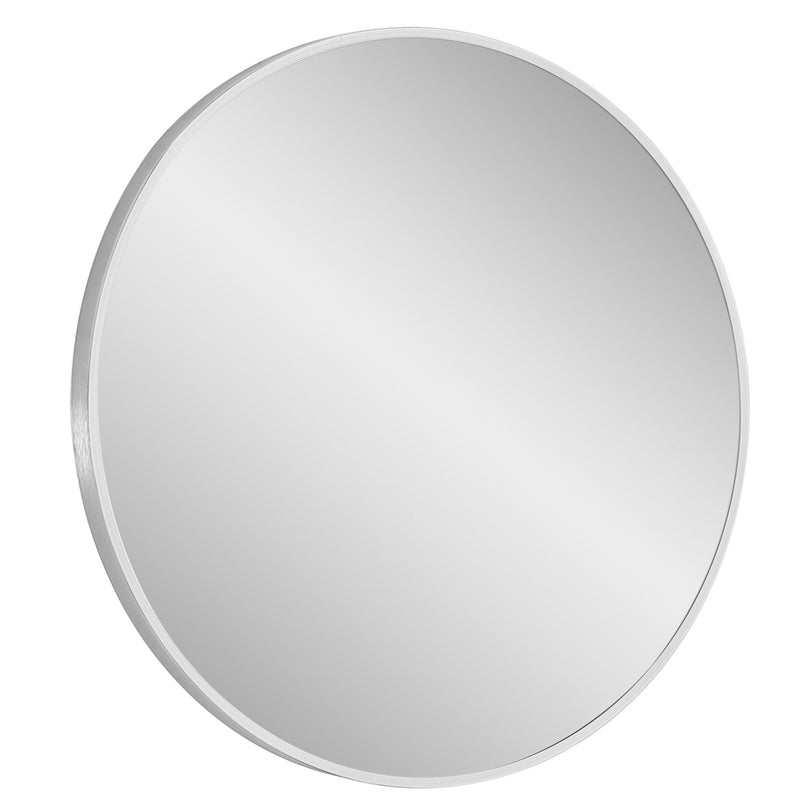 Design Element Vera Round Vanity Mirror Stainless Steel Frame 28" X 28" Round MIR-2828-RR