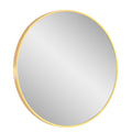 Design Element Vera Round Vanity Mirror Stainless Steel Frame 28" X 28" Round MIR-2828-RR