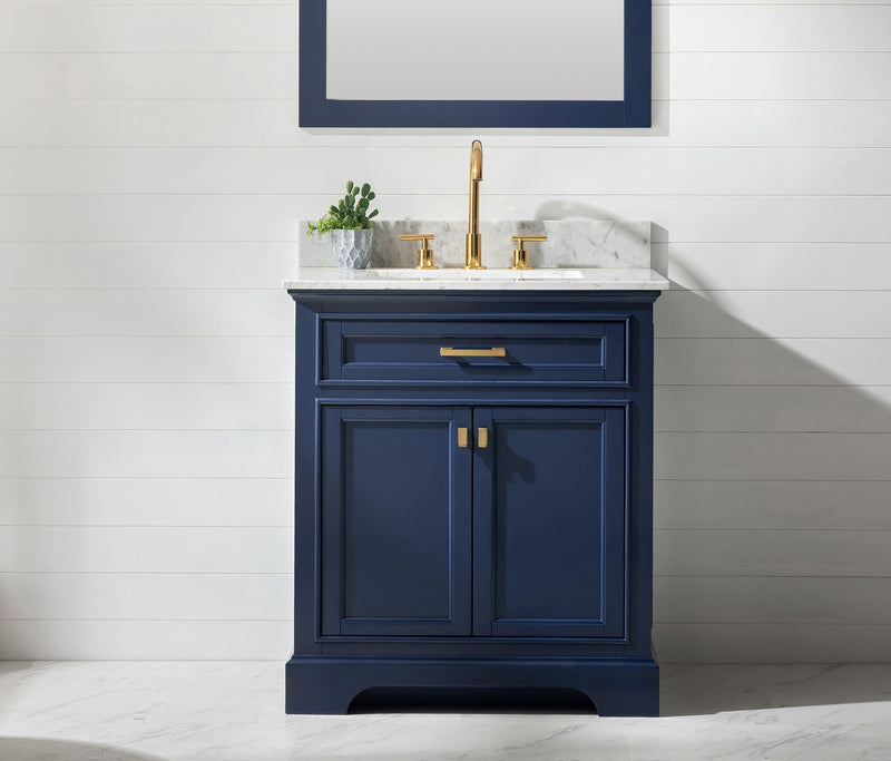 Design Element Milano 30" Single Sink Vanity - Blue ML-30-BLU