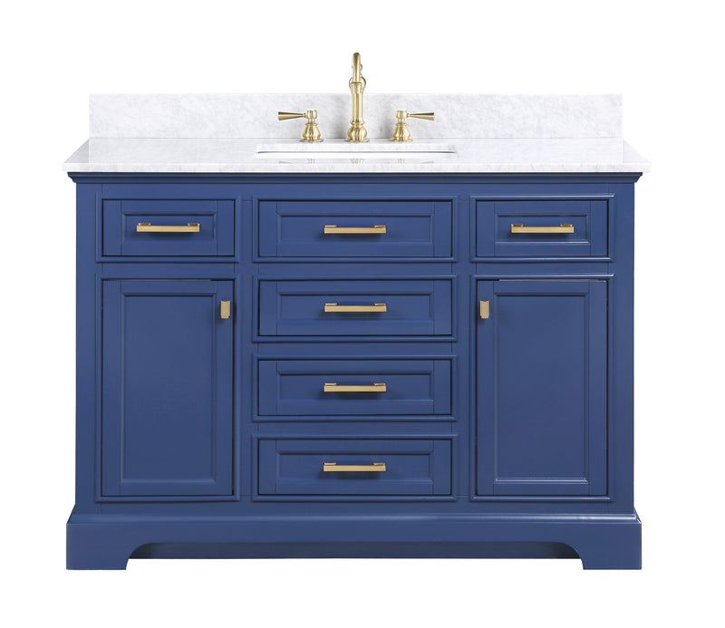 Design Element Milano 48" Single Sink Vanity - Blue ML-48-BLU