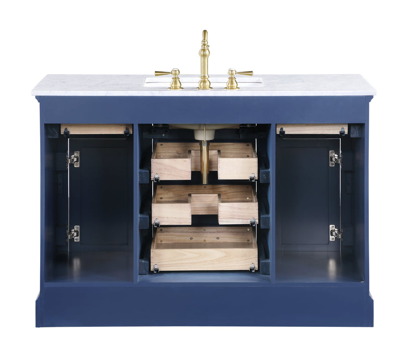 Design Element Milano 48" Single Sink Vanity - Blue ML-48-BLU