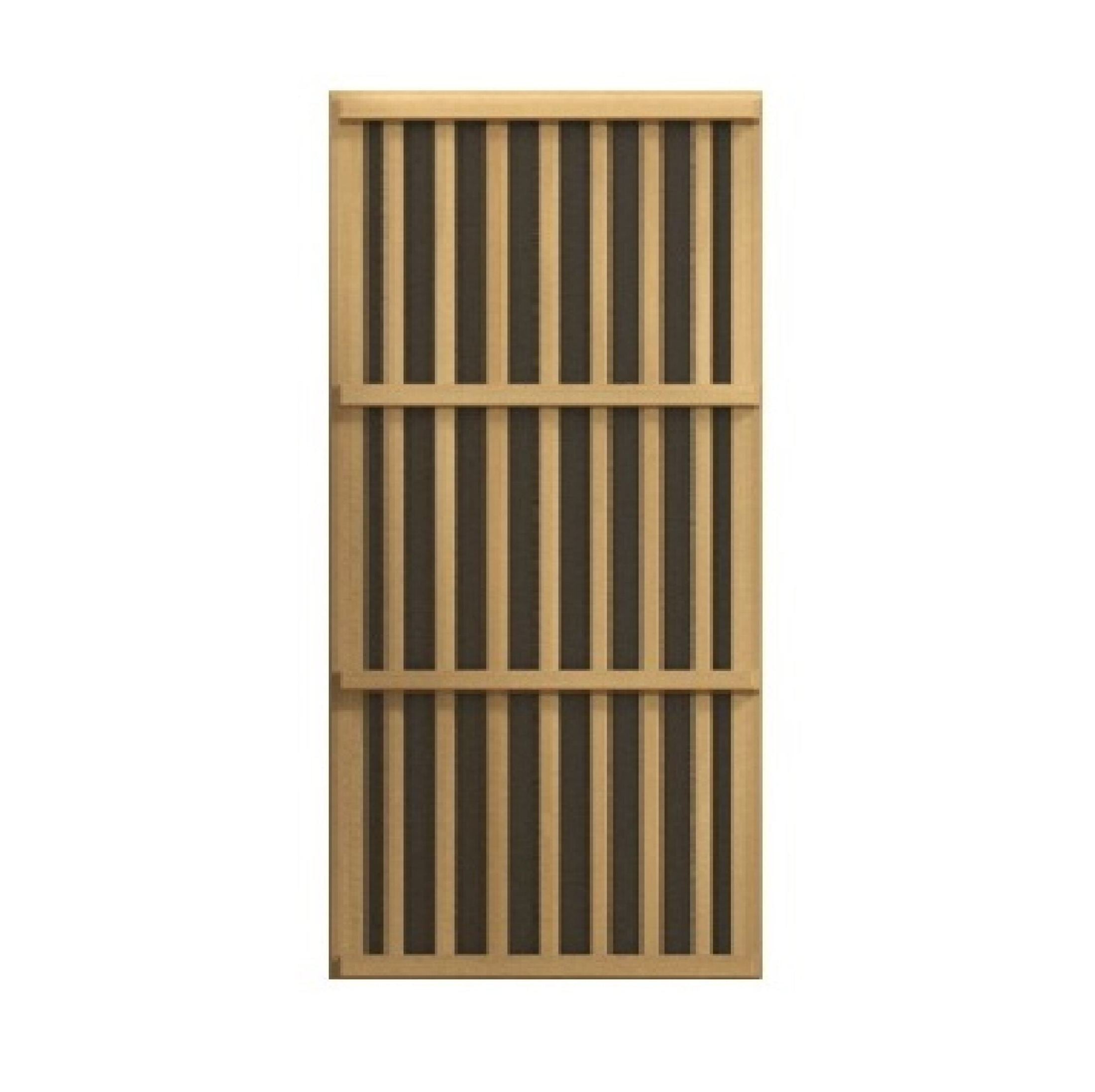 Golden Designs Maxxus 3-Person Corner Near Zero EMF Under 2MG FAR Infrared Sauna Canadian Hemlock - MX-K356-01-ZF