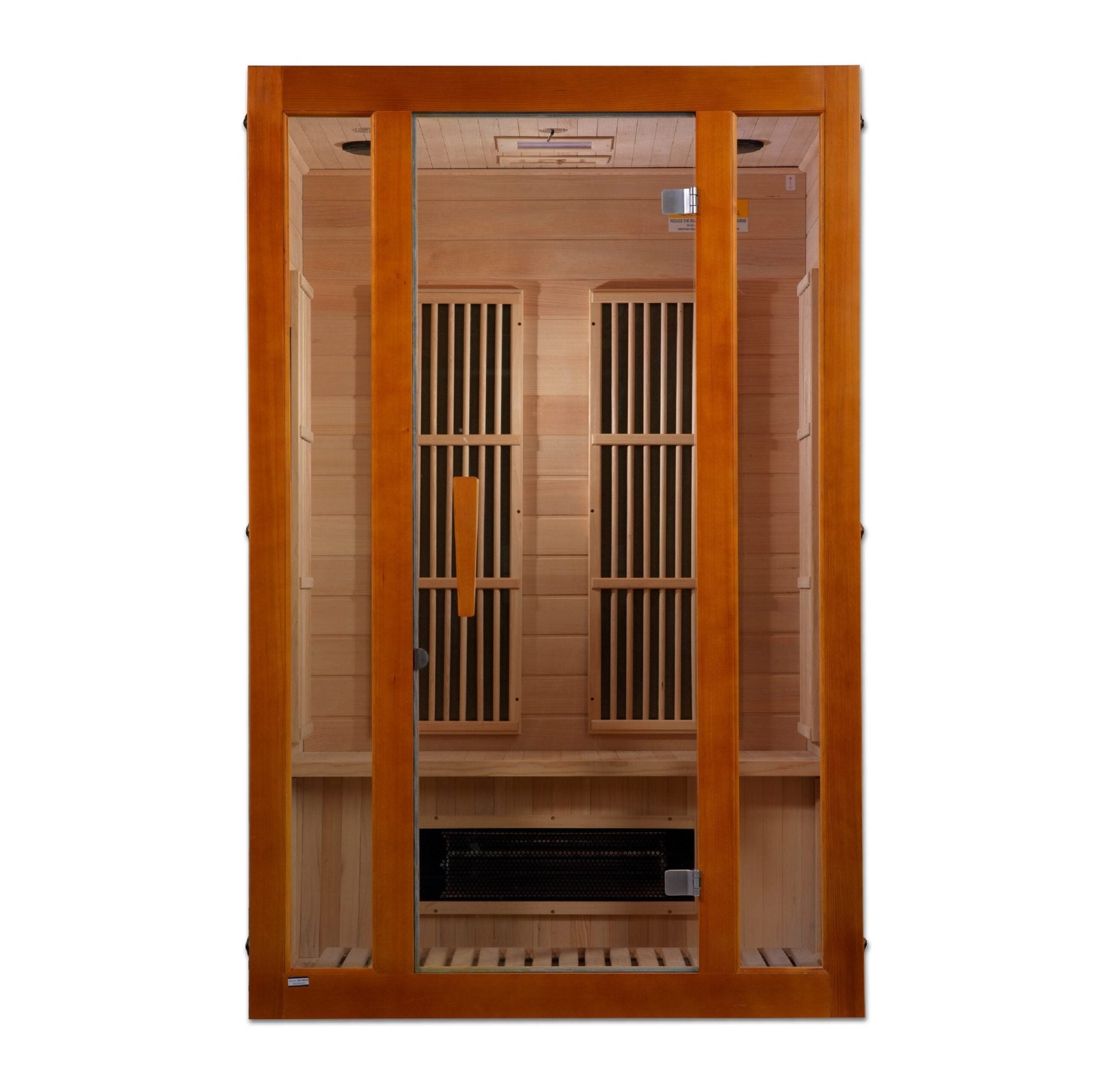 Golden Designs Maxxus 2-Person Low EMF Under 8MG FAR Infrared Sauna Canadian Hemlock - MX-J206-02S
