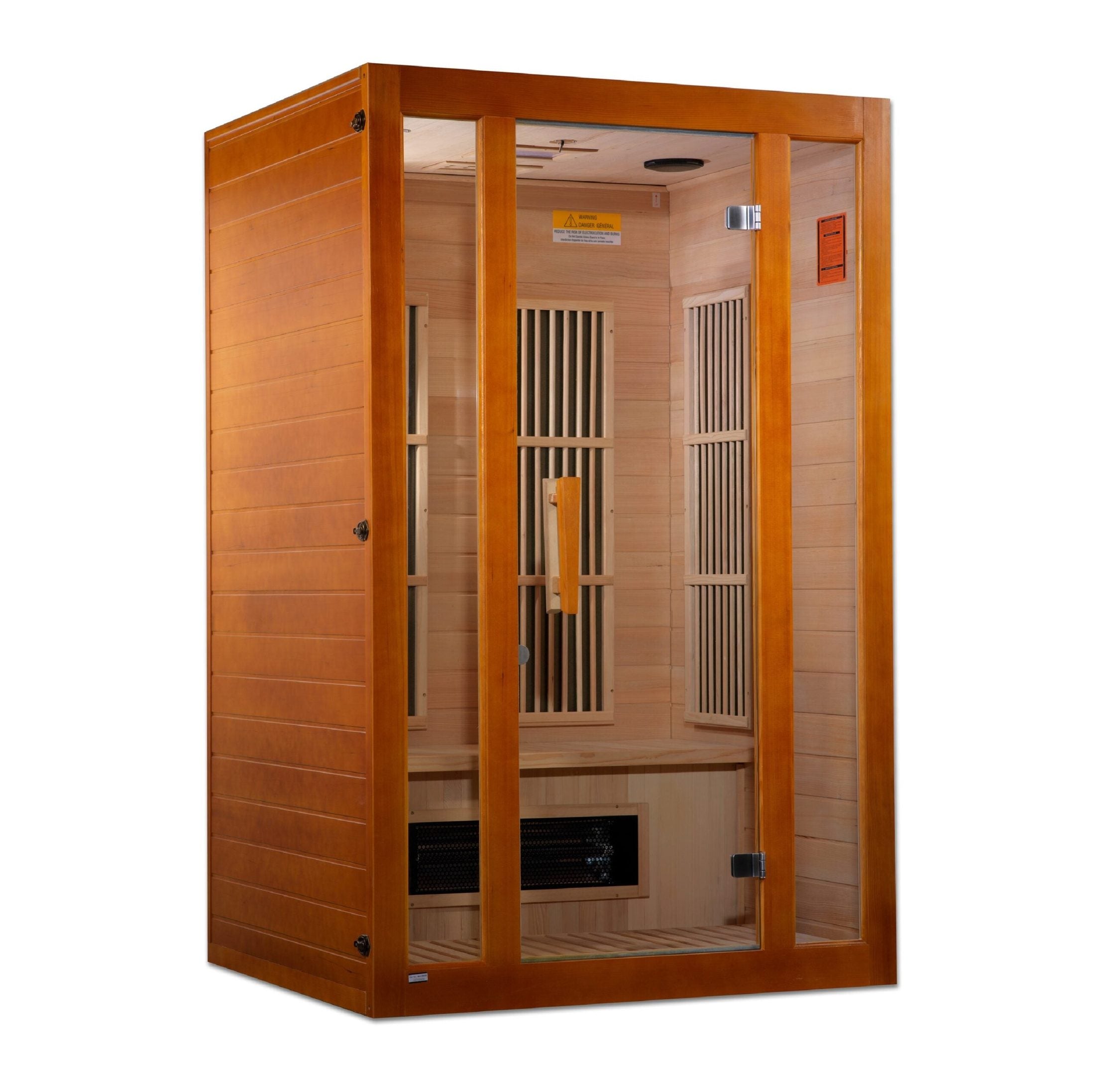 Golden Designs Maxxus 2-Person Low EMF Under 8MG FAR Infrared Sauna Canadian Hemlock - MX-J206-02S