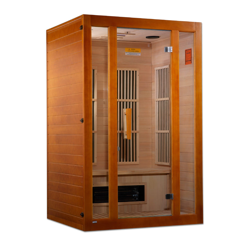 Golden Designs Maxxus 2-Person Low EMF (Under 8MG) FAR Infrared Sauna (Canadian Hemlock) - MX-J206-02S