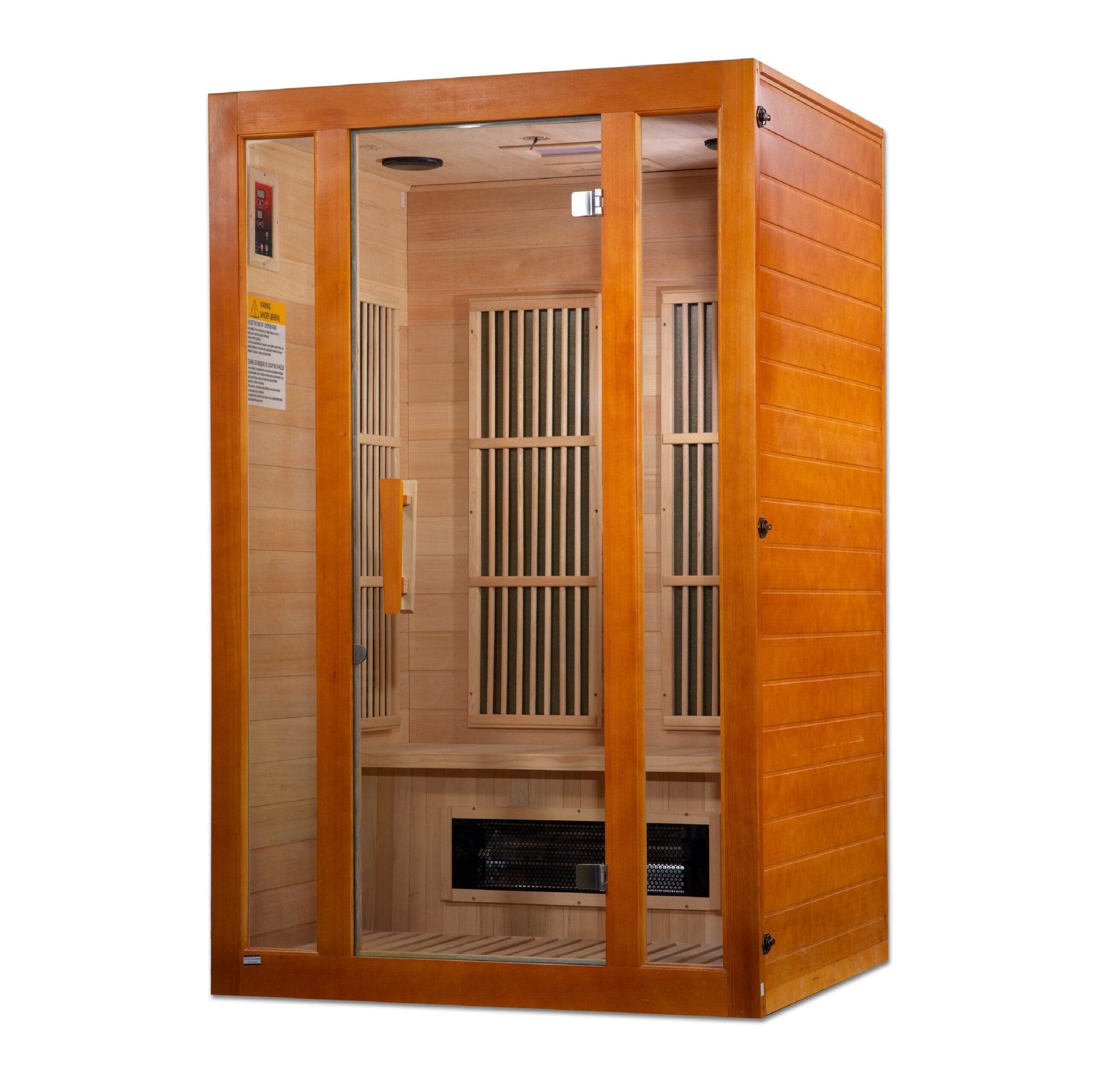 Golden Designs Maxxus 2-Person Low EMF Under 8MG FAR Infrared Sauna Canadian Hemlock - MX-J206-02S