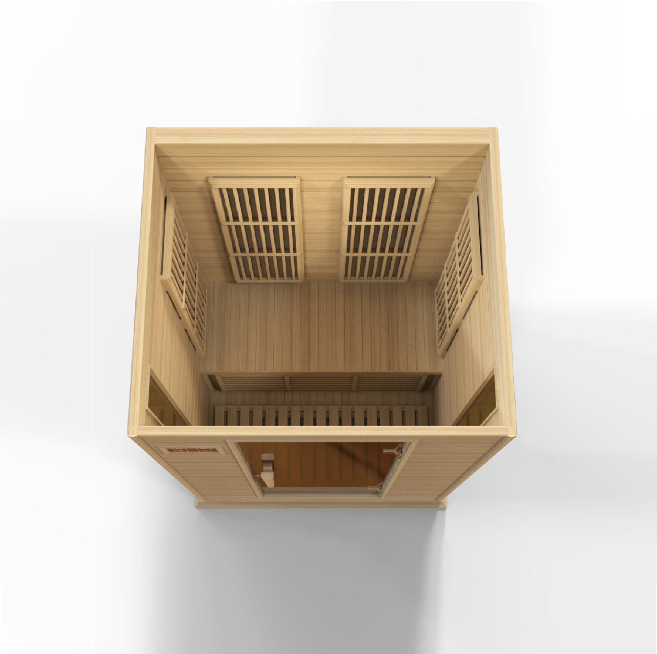 Golden Designs Maxxus 2-Person Near Zero EMF Under 2MG FAR Infrared Sauna Canadian Hemlock - MX-K206-01-ZF