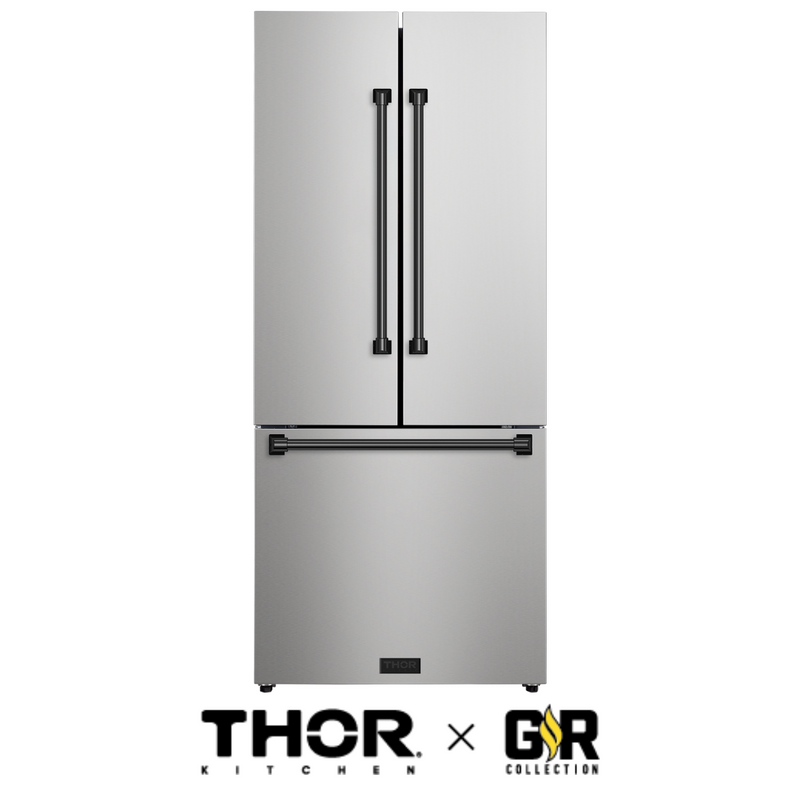 Gordon Ramsay by THOR Kitchen Package - 30" Gas Range, 30" Refrigerator with Ice Maker and Dishwasher in Stainless Steel, AP-RSG30-1