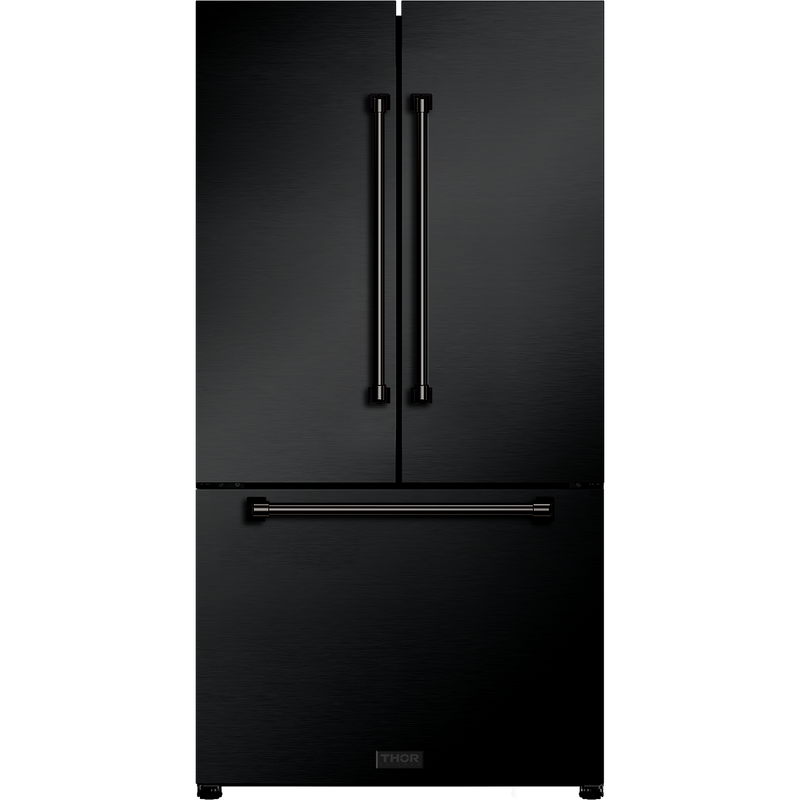 Gordon Ramsay by THOR Kitchen Package - 36" Gas Range, 36" Refrigerator with Ice Maker and Dishwasher in Stainless Steel, AP-RSG36B-2