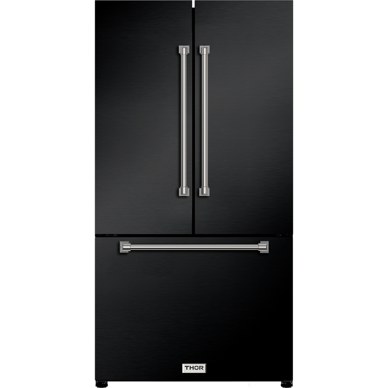 Gordon Ramsay by THOR Kitchen Package - 36" Gas Range, 36" Refrigerator with Ice Maker and Dishwasher in Stainless Steel, AP-RSG36B-2