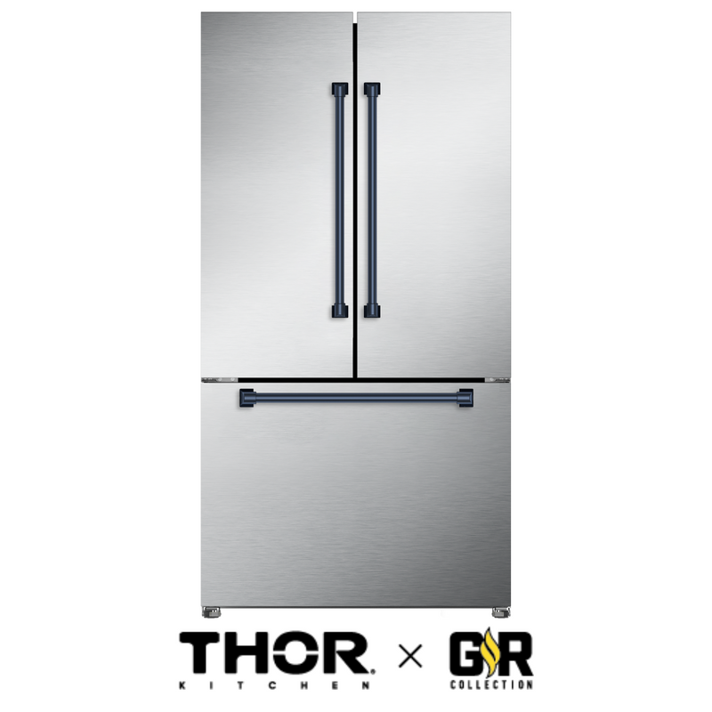 Gordon Ramsay by THOR Kitchen Package - 48" Gas Range, 36" Refrigerator with Ice Maker and Dishwasher in Stainless Steel, AP-RSG48E-2