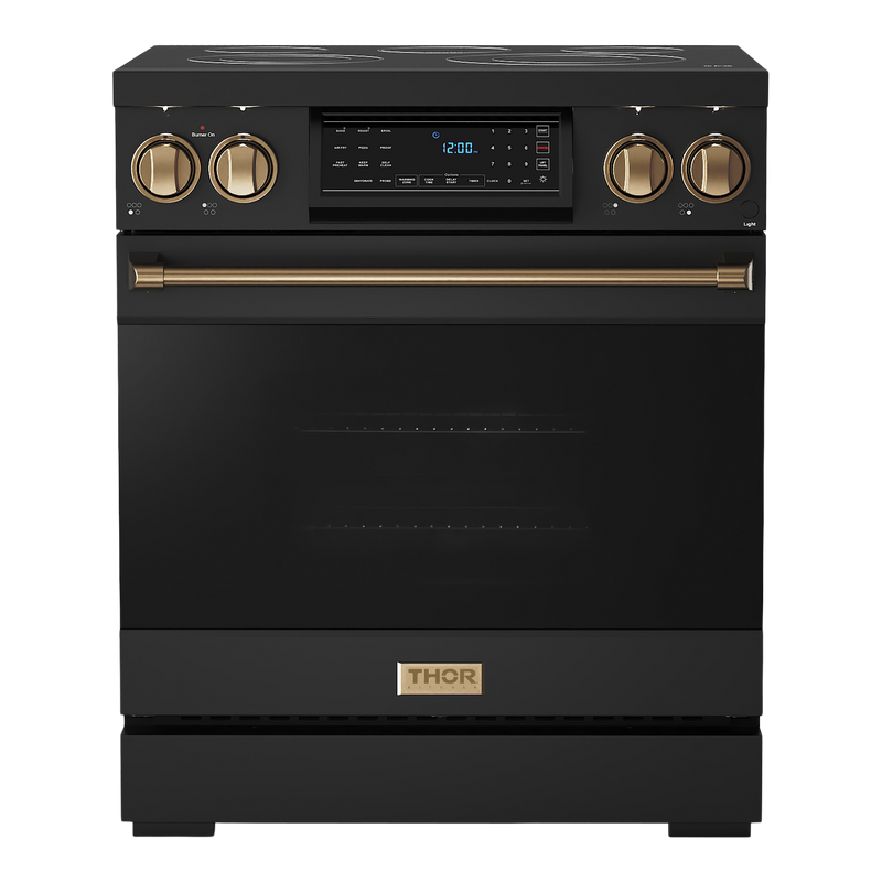 Gordon Ramsay by THOR Kitchen 30" 4.55 cu. ft. Professional Electric Range with Tilt Panel Touch Control, Self-Clean and Air Fry in Stainless Steel, RSE30B