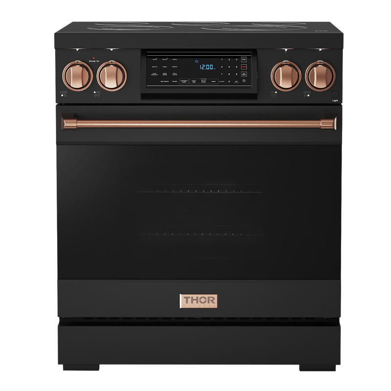 Gordon Ramsay by THOR Kitchen 30" 4.55 cu. ft. Professional Electric Range with Tilt Panel Touch Control, Self-Clean and Air Fry in Stainless Steel, RSE30B