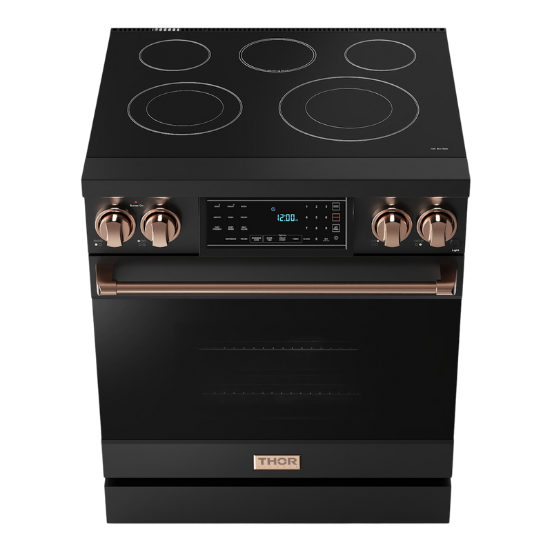 Gordon Ramsay by THOR Kitchen 30" 4.55 cu. ft. Professional Electric Range with Tilt Panel Touch Control, Self-Clean and Air Fry in Stainless Steel, RSE30B