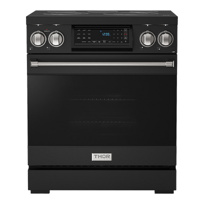 Gordon Ramsay by THOR Kitchen 30" 4.55 cu. ft. Professional Electric Range with Tilt Panel Touch Control, Self-Clean and Air Fry in Stainless Steel, RSE30B