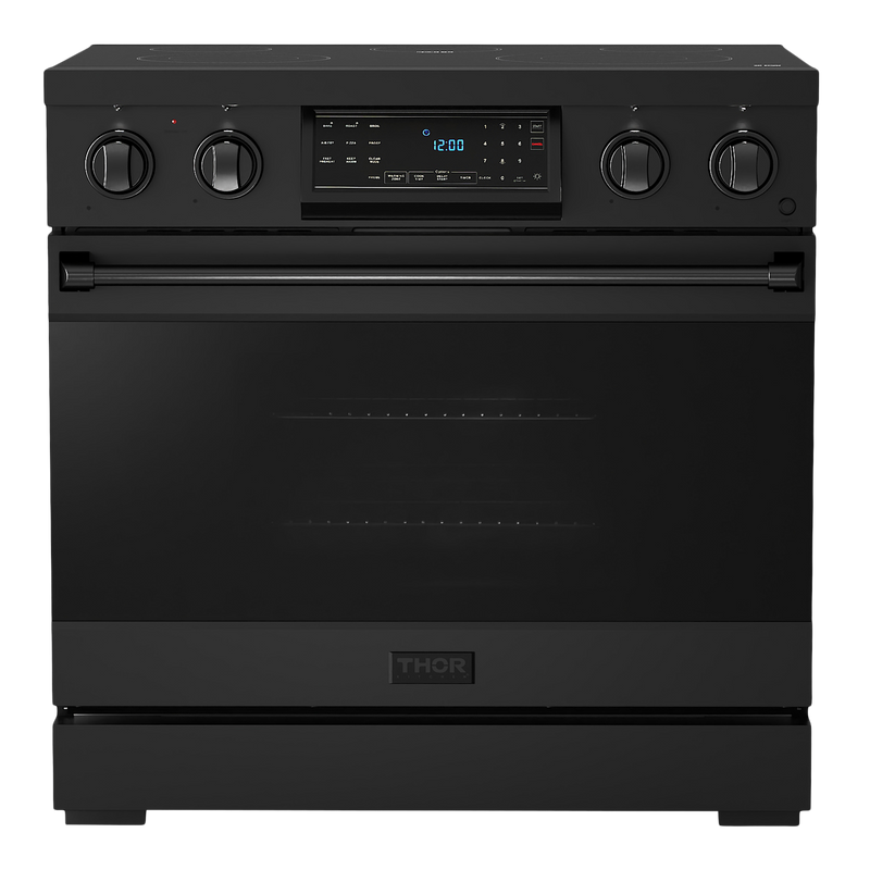 Gordon Ramsay by THOR Kitchen 36" 6.0 cu. ft. Professional Electric Range with Tilt Panel Touch Control, Self-Clean and Air Fry in Stainless Steel, RSE36B