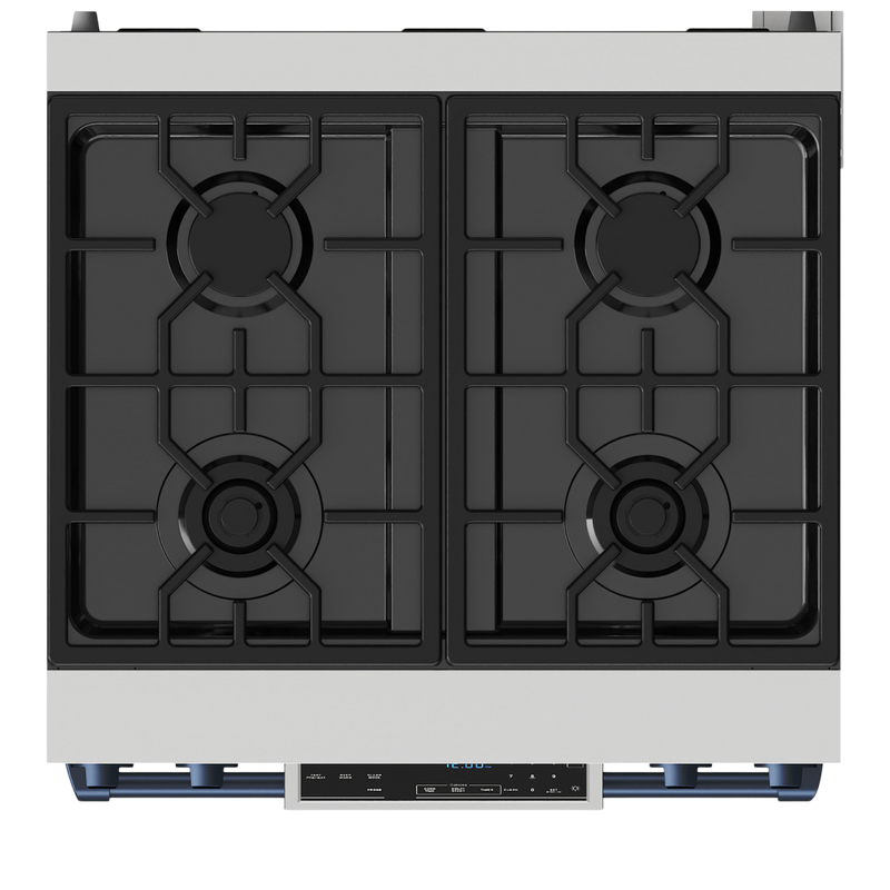 Gordon Ramsay by THOR Kitchen 30" 4.55 cu. ft. Professional Natural Gas Range with Tilt Panel Touch Control and Self-Clean in Stainless Steel, RSG30