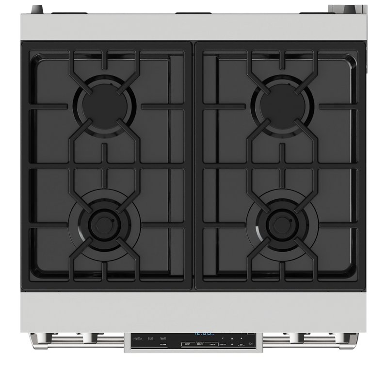 Gordon Ramsay by THOR Kitchen 30" 4.55 cu. ft. Professional Natural Gas Range with Tilt Panel Touch Control and Self-Clean in Stainless Steel, RSG30