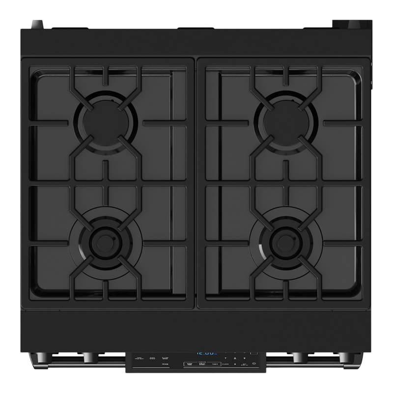 Gordon Ramsay by THOR Kitchen 30" 4.55 cu. ft. Professional Natural Gas Range with Tilt Panel Touch Control and Self-Clean in Stainless Steel, RSG30B