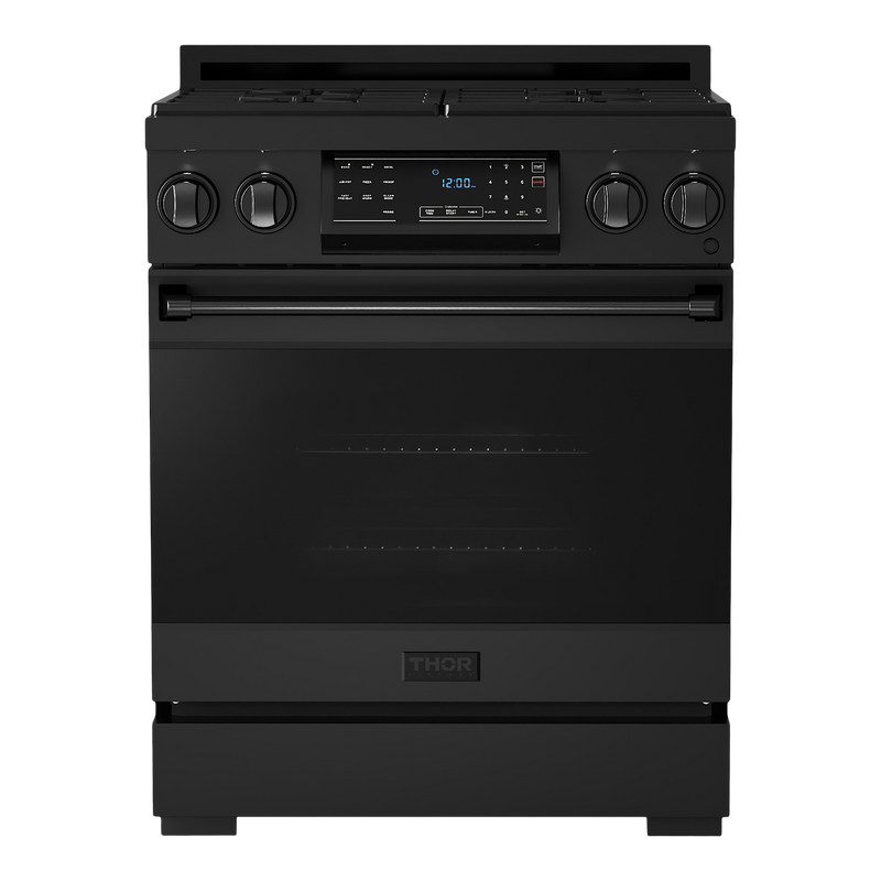 Gordon Ramsay by THOR Kitchen 30" 4.55 cu. ft. Professional Natural Gas Range with Tilt Panel Touch Control and Self-Clean in Stainless Steel, RSG30B