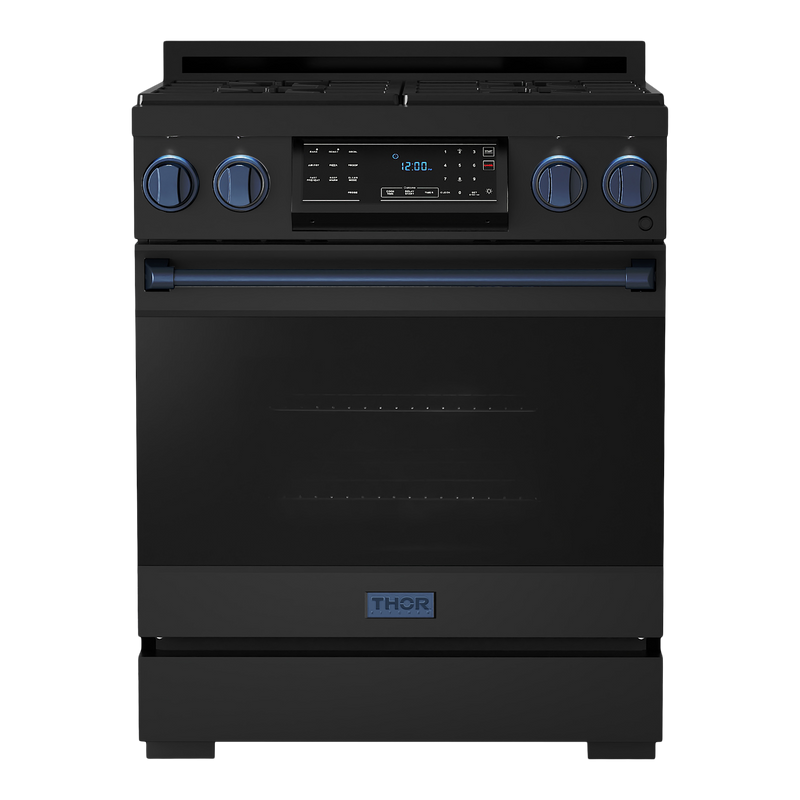 Gordon Ramsay by THOR Kitchen 30" 4.55 cu. ft. Professional Natural Gas Range with Tilt Panel Touch Control and Self-Clean in Stainless Steel, RSG30B