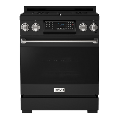 Gordon Ramsay by THOR Kitchen 30" 4.55 cu. ft. Professional Natural Gas Range with Tilt Panel Touch Control and Self-Clean in Stainless Steel, RSG30B